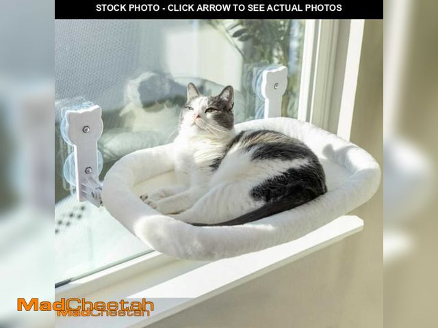 Lot 74-11976106 - Cat Window Perch, Cat Window Hammock Soft and Comfortable Window Seat Bed with Washable Cover,Simple...