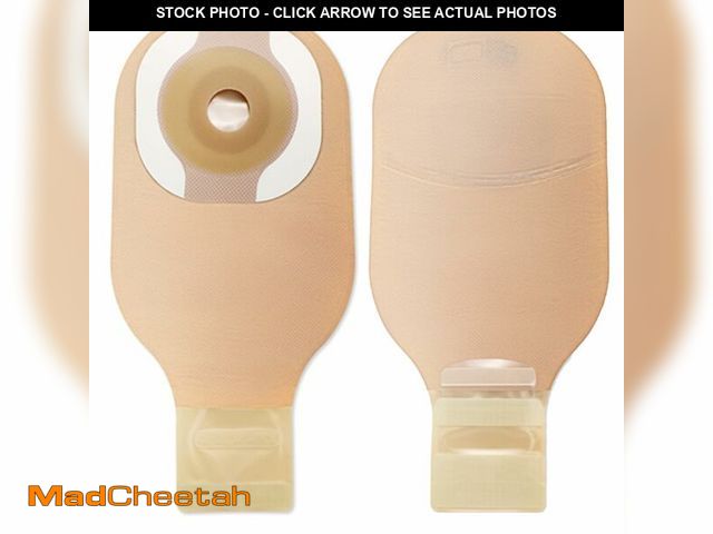 Lot 74-12701701 - Hollister 8940 CeraPlus Flat 1-Piece 12Ã¢â¬Â Drainable Ostomy Pouch, Pre-Sized 1-9/16Ã¢â¬Â, Beig...