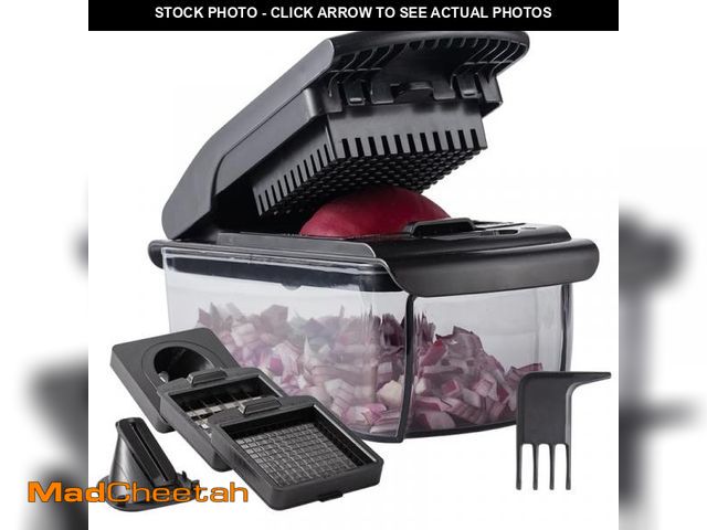 Lot 74-12305127 - Cook with Color Vegetable Chopper - Multifunctional 11 in 1 Vegetable Chopper with Container - Food ...