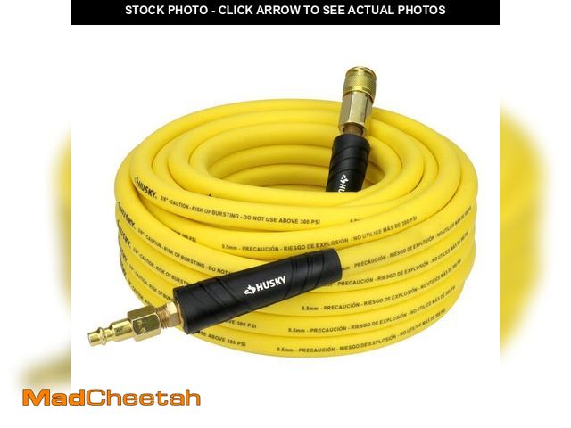 Lot 74-12691565 - Husky 3/8 in. x 50 ft. Hybrid Air Hose with Coupler - UNUSED