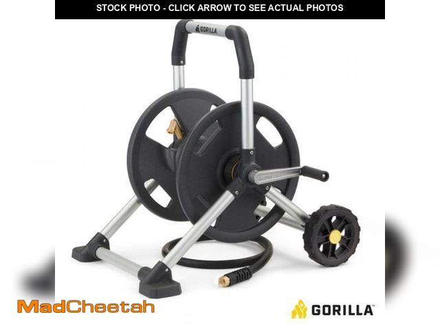 Lot 74-12492773 - Gorilla 175 ft. Aluminum Zero Rust Mobile Hose Reel GRS-175H - UNUSED