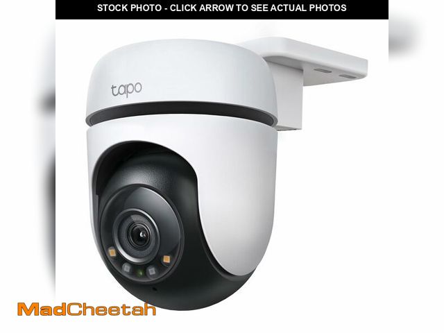 Lot 74-13575151 - Tapo 2K Outdoor Wired Pan/Tilt Security Wi-Fi Camera, 360ÃÂ° View, Motion Tracking, Works w/Alexa &...