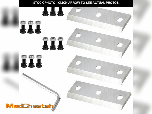 Lot 74-14055973 - 4 PCS Wood Chipper Blades - Wood Chipper Shredder Blades Replacement Compatible with Landworks, Supe...