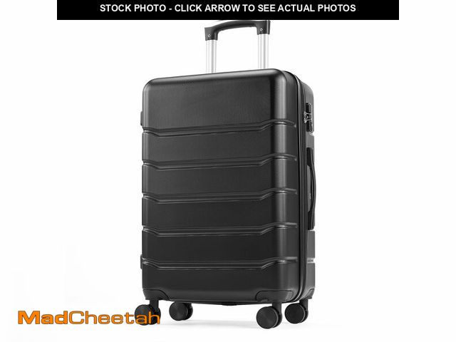 Lot 74-13800684 - OLIXIS 28 Inch Luggage, Hardside Checked Suitcase with Spinner Wheels, Lightweight ABS Hard Shell Tr...