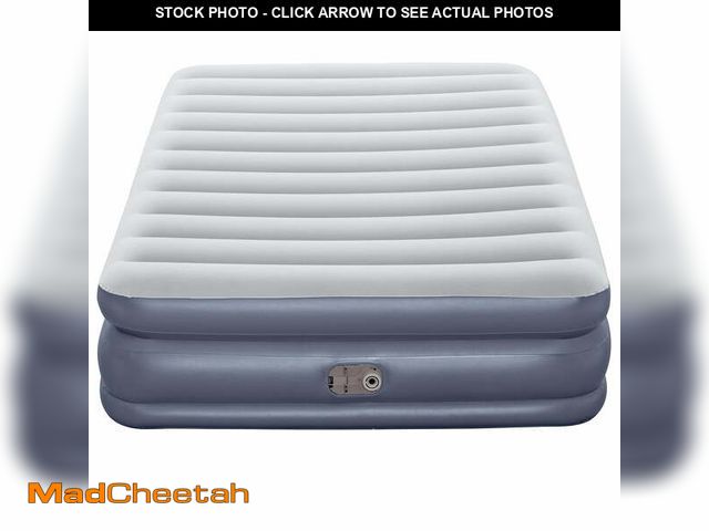 Lot 74-12858363 - Ozark Trail Queen Air Mattress, Air Bed with Pump, 18 Inch Inflatable Air Mattress, Blow Up Bed - UN...