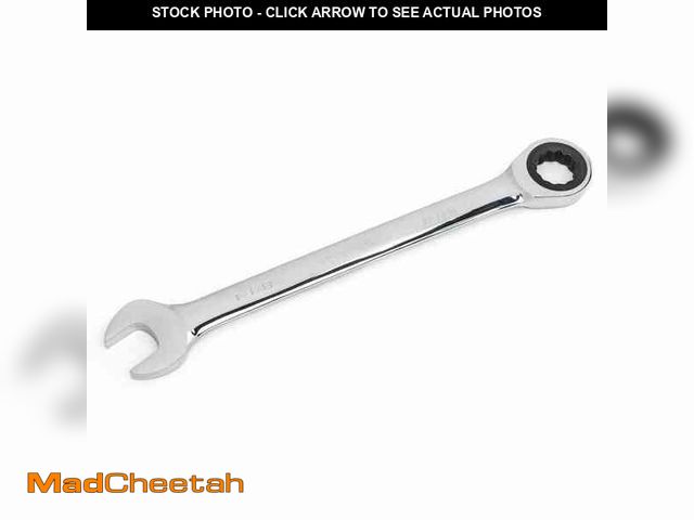 Lot 74-12465050 - Husky 1-1/8 in. Ratcheting Combination Wrench (12-Point) HRW1I18 - UNUSED