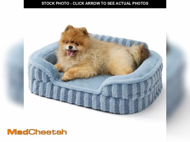 Lot 74-13962508 - LE SURE Cute Dog Bed for Small Dogs, Orthopedic Waterproof Small Pet Beds with Sides, High Back Non-...