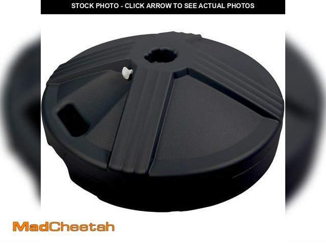 Lot 74-14349105 - US Weight Durable Fillable Umbrella Base Designed to be Used with a Patio Table (Black) - UNUSED