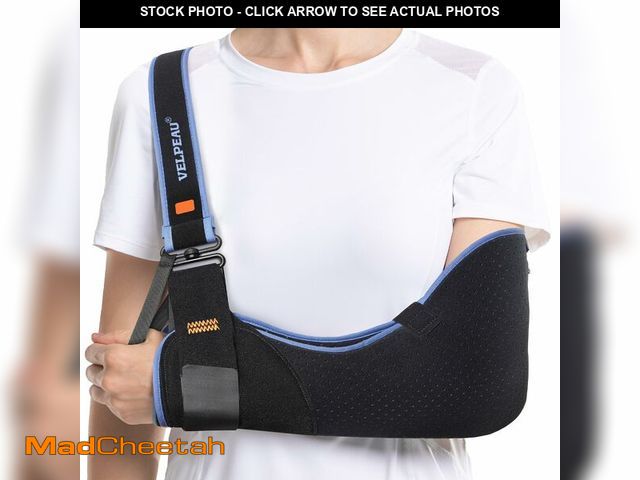 Lot 74-13631458 - Velpeau Arm Sling Shoulder Immobilizer for Women and Men, fit Left or Right Arm - Rotator Cuff Suppo...