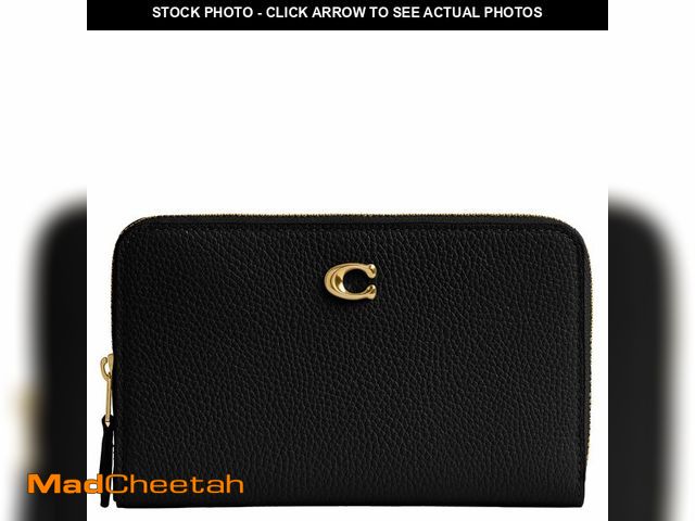 Lot 74-12710649 - Coach Polished Pebble Leather Medium Zip Around Wallet - UNUSED