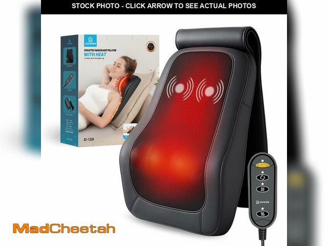 Lot 74-13541657 - COMFIER Back Massager for Back Pain Deep Tissue 3D Shiatsu Neck Back Massager with Heat &amp; Vibrat...