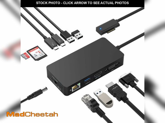 Lot 74-12703541 - Microsoft Surface Dock - 11 in 1 Surface Docking Station with 4K@60HZ HDMI+VGA, Surface Pro Docking ...