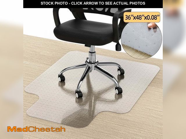 Lot 74-12679501 - GPED Office Chair Mat for Carpet, 36" x 48" Carpet Protector Mat, Sturdy Carpet Chair Mat with Studs...