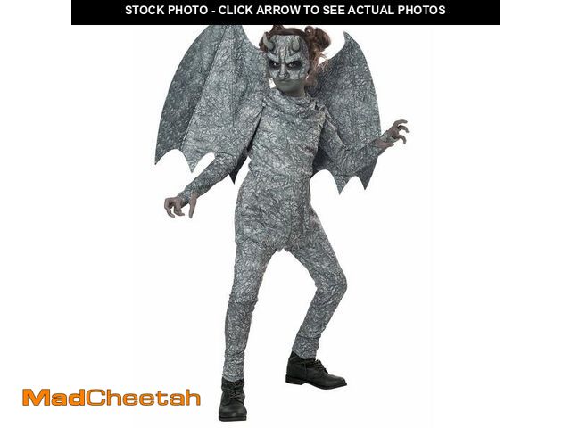 Lot 74-12670932 - California Costumes Girl's Gargoyle Costume Medium Gray - UNUSED