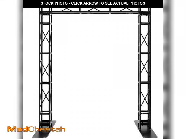 Lot 74-12286112 - Black Square Aluminum Arch Truss Kit 6.6 x 7.6 ft Dj Lighting Truss Mobile Portable Stage Truss Syst...