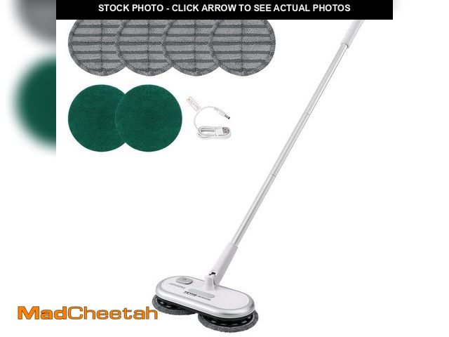 Lot 74-12592926 - VEVOR Commercial Cordless Electric Mop Up to 70-Minutes Powerful Battery, Electric Spin Mop with Dua...