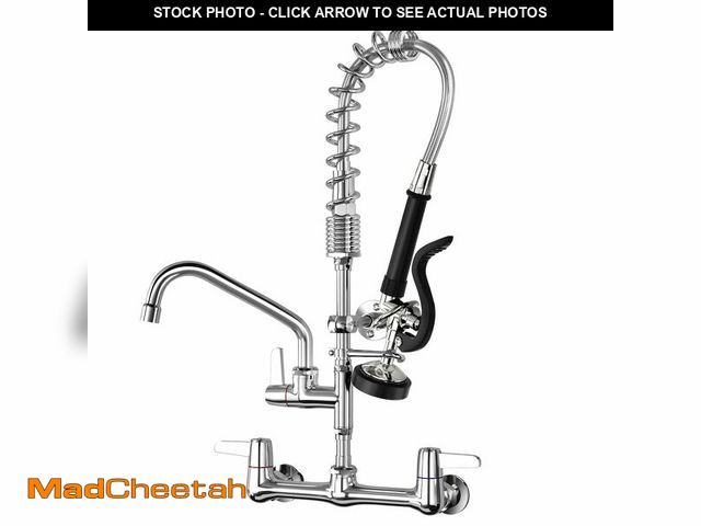 Lot 74-12875400 - Commercial Kitchen Faucet with Sprayer for Restaurant-Chefs: BESTJEEF Commercial Sink Faucet for Coo...