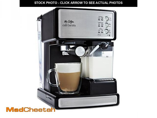 Lot 74-11226145 - Mr. Coffee Espresso and Cappuccino Machine, Stainless Steel, Programmable Coffee Maker with Automati...