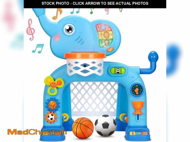 Lot 74-12713773 - KIZZYEA Toys for 1 2 3 Years Old Boys Girls, Toddler Basketball Hoop &amp; Soccer Goal, Montessori T...