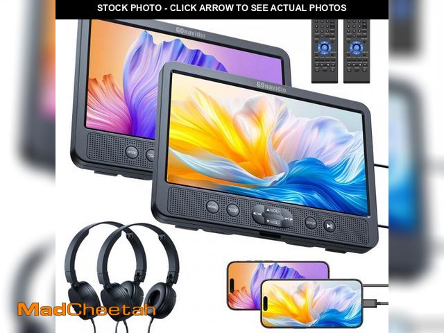 Lot 74-12302073 - 10.1" Dual Car DVD Players with HDMI Input, Headphones, Mounting Brackets, Headrest DVD Players for ...