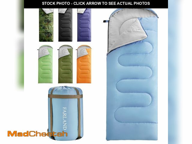 Lot 74-13949665 - FARLAND Sleeping Bags for Adults Teens Kids with Compression Sack Portable and Lightweight for 3-4 S...
