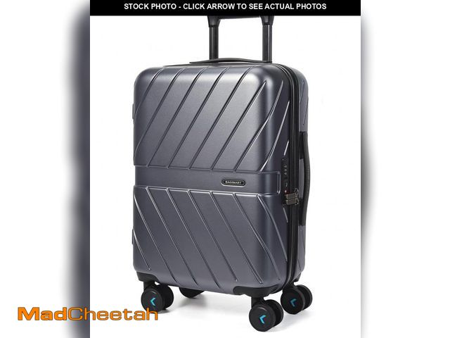 Lot 74-12143247 - BAGSMART Carry On Luggage 22x14x9 Airline Approved, 1OO% PC Lightweight Carry On Hardside Suitcase, ...
