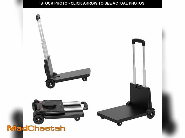 Lot 74-13033893 - THEKHROZATH Folding Trolley for Moving, 220 lbs Heavy Duty Luggage,4 Wheel Foldable, Includes Bungee...