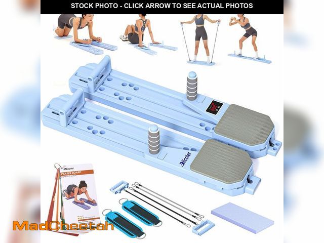 Lot 74-14067489 - Nicoler Portable Pilates Reformer - Pilates Board 8-in-1 Multi-Functional Pilates Equipment with Wor...
