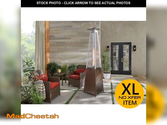 Lot 74-12609862 - Hampton Bay 42,000 BTU Gold Gas Patio Heater - UNUSED