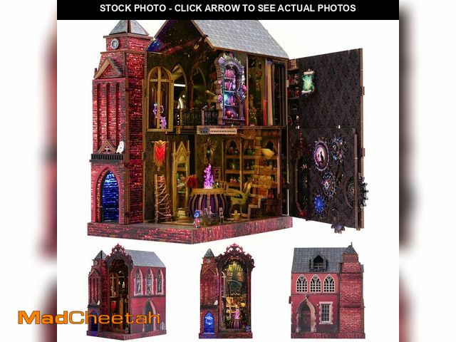 Lot 74-14265334 - Book Nook Kit, DIY Miniature House Dollhouse Crafts Kit for Adults and Teens, Magic Castle 3D Wooden...