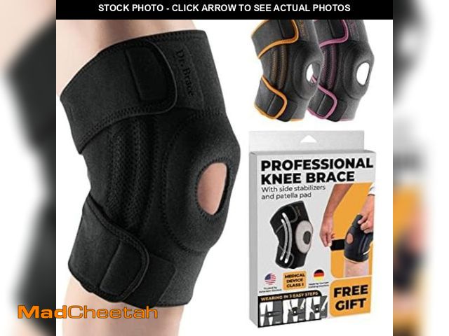 Lot 74-11549052 - DR. BRACE ELITE Knee Brace with Side Stabilizers &amp; Patella Gel Pads for Maximum Knee Pain Suppor...