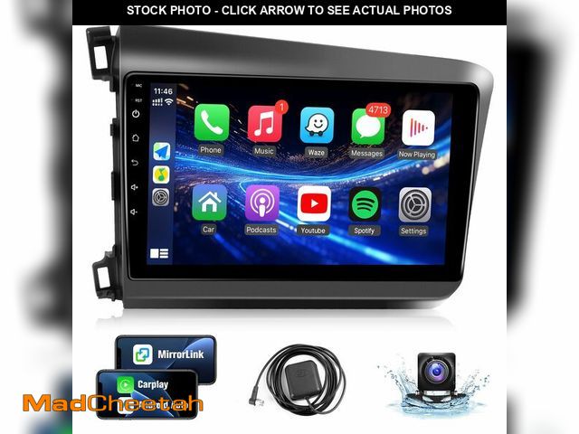 Lot 74-12604694 - Leadfan Car Radio for Honda Civic 2012 2013 2014 2015 Stereo Replacement with Wireless Carplay Andro...
