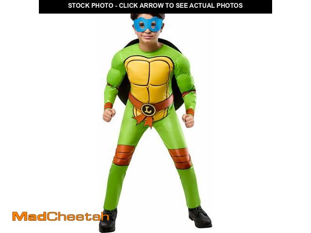 Lot 74-12686723 - Teenage Mutant Ninja Turtles 4-in-1 Costume Kit for Children by Rubies, Boys Medium (Size 8) - UNUSE...
