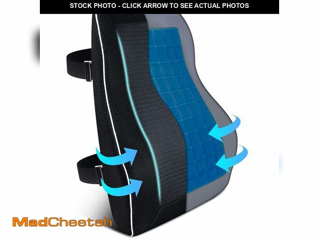 Lot 74-14208998 - Gel Lumbar Support Pillow for Office Chair Car Gaming Chair Lower Back Pain Relief Back Support, Coo...