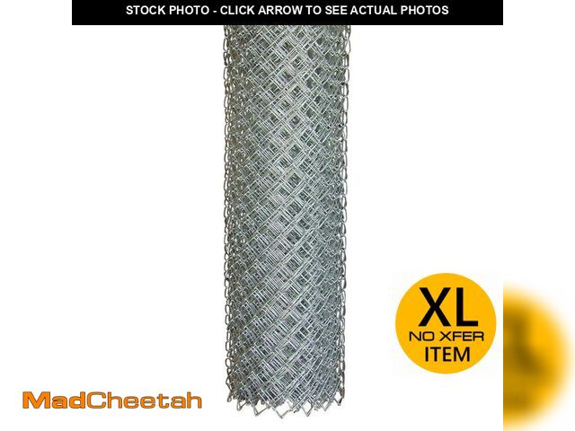 Lot 74-12754852 - Everbilt 60 in. x 50 ft. 11.5-Gauge Galvanized Steel Chain Link Fence Fabric - UNUSED