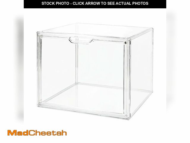 Lot 74-13548163 - Seaniss Clear Acrylic Display Case with Magnetic Lid-Dustproof Plastic Book Storage box,Clear Box,Pu...