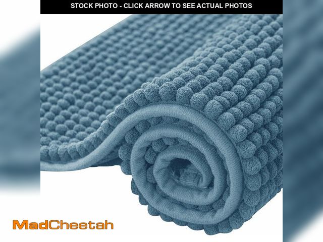 Lot 74-13043996 - SUBRTEX Bathroom Rugs, 24" x 55" Chenille Bath Rug Soft Short Plush Bath Mat Soft Shower Mat Water A...