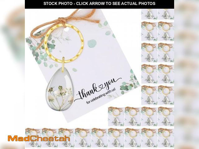 Lot 74-12217647 - Landical 24 Set Flower Keychain Gifts Bulk Baby Shower Favors Communion Favors for Guests Bridal Sho...
