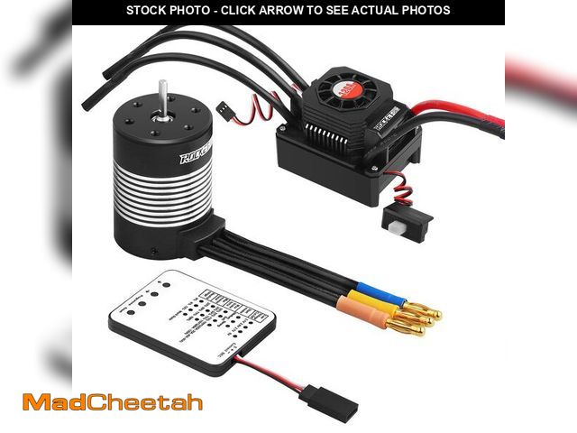 Lot 74-12599683 - 3650 5900KV Sensorless Brushless RC Motor 120A Brushless ESC &amp; Program Card Set Waterproof Motor...
