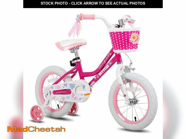 Lot 74-13775573 - JOYSTAR Angel Girls Bike 14 Inch Kids Bike With Training Wheels for 3-5 Years Old Girls,Toddler Bicy...