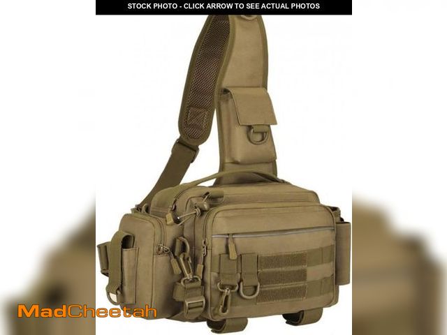 Lot 74-12233445 - Multipurpose Sling Fishing Tackle Bag Waist Pack Tactical Chest Bag Admin Pouch Fishing Fanny Pack a...