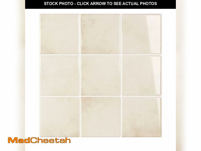 Lot 74-14154430 - VEELIKE Cream Beige Peel and Stick Backsplash for Kitchen Square Peel and Stick Tile Backsplash 6 Sh...