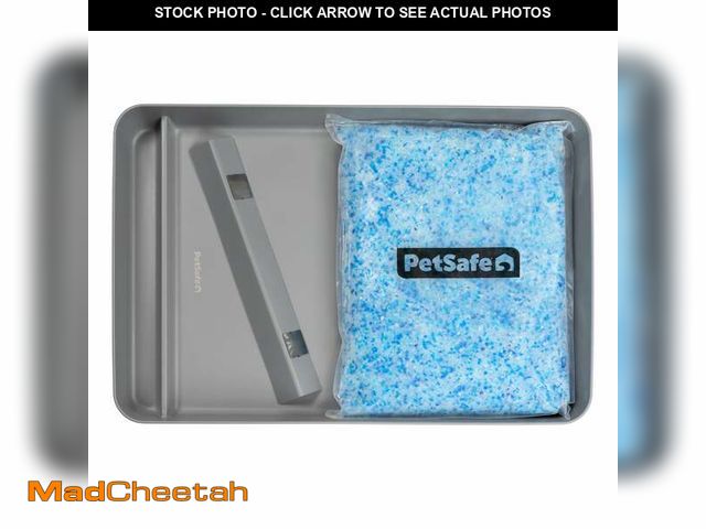 Lot 74-14067523 - PetSafe ScoopFree Stainless Steel Reusable Cat Litter Tray with Magnetic Waste Shield &amp; 4.3 lb B...