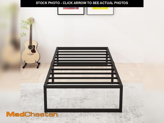 Lot 74-12487375 - Lutown-Teen 16 inch Twin XL Bed Frames Heavy Duty Sturdy Metal Platform Bed Frame No Box Spring Need...