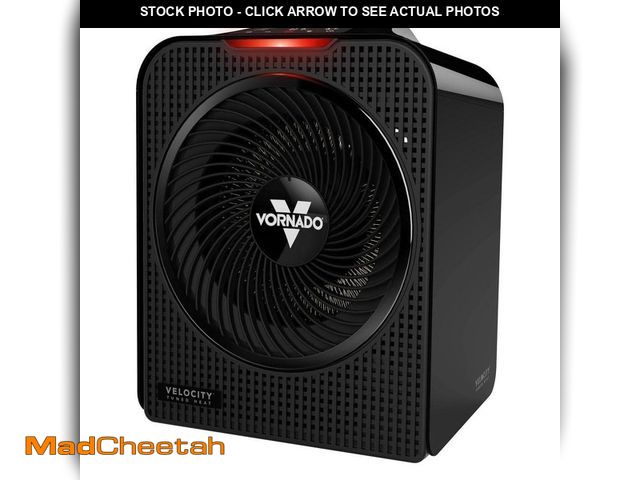 Lot 74-14559332 - Vornado Forced Air Velocity 5 Whole Room 1500-Watt 5118 BTU Electric Space Fan Electric Heater Furna...