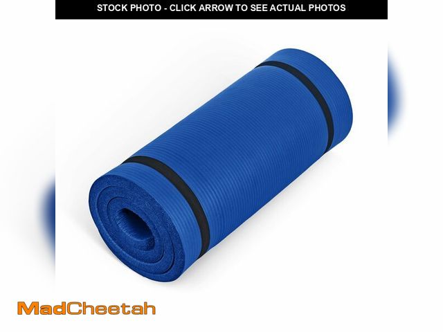 Lot 74-13786863 - CAP Barbell Yoga Mat 1" Thick with Carrying Strap - High Density Exercise Mat for Yoga, Pilates, Str...