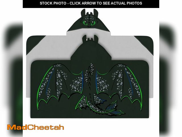 Lot 74-14048932 - How to Train Your Dragon Toothless Super Soft Bath/Pool/Beach Soft Cotton Terry Hooded Towel Wrap, 2...