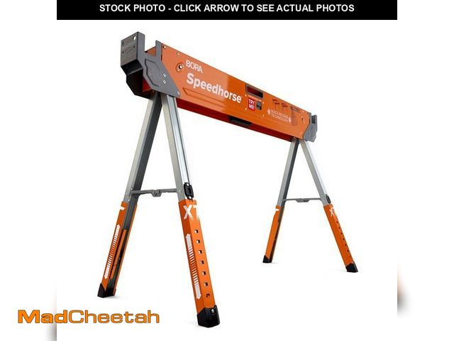 Lot 74-12770019 - *DIRTY/SCRATCHED* BORA 30 in. to 36 in. H Steel Speed Horse XT Adjustable Height Sawhorse with Auto ...