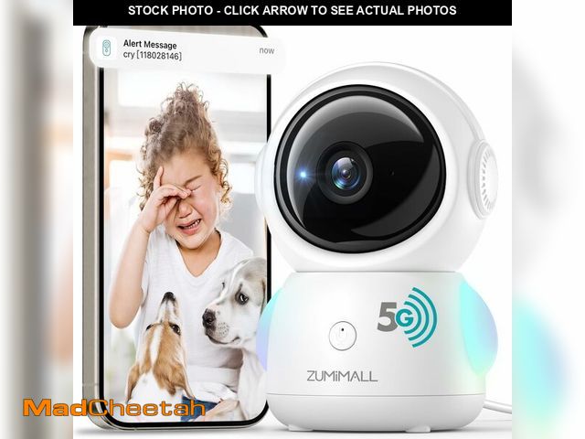 Lot 74-14387445 - ZUMIMALL Security Camera Indoor, Baby Monitor with Camera and Audio - UNUSED