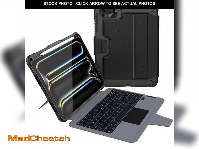 Lot 74-12118860 - Nillkin iPad Pro 11 inch (M4, 2024) Case with Detachable Keyboard, Magic Trackpad, 7 Colors Backlit,...